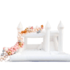 15x13ft White Bounce House Combo with Slide and Large Pool WetDry (3)